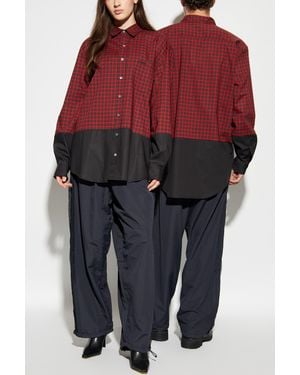 Vetements Shirt With Check Pattern - Red