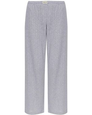 Sporty & Rich Loose-Fit Cotton Trousers - Grey