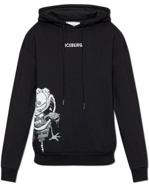 Iceberg Printed Sweatshirt - Black