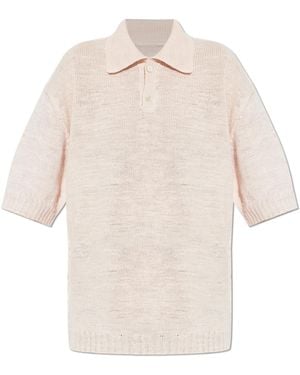 Maison Margiela Linen Polo - Natural