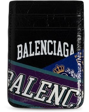 Balenciaga Leather Card Holder - Black