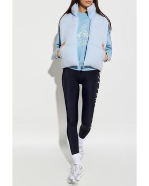 Perfect Moment Quilted Vest With Stand-Up Collar - Blue