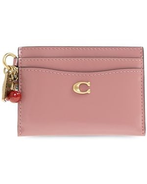 COACH Card Holder - Pink