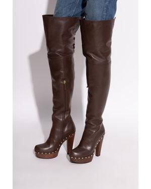 Chloé Heeled Boots 'Lola' - Brown
