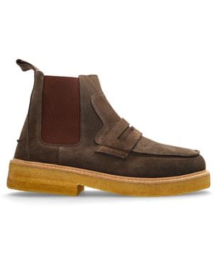Inuikii Chelsea Velour Suede Shoes - Brown