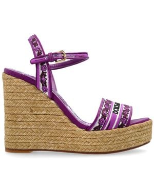 Dolce & Gabbana Wedge Sandals - Pink
