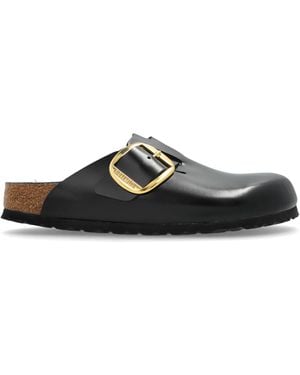 Birkenstock Boston Big Buckle Mules - Black