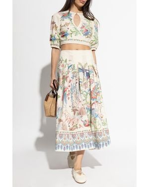 Etro Dress With A Waist Cut-Out - White