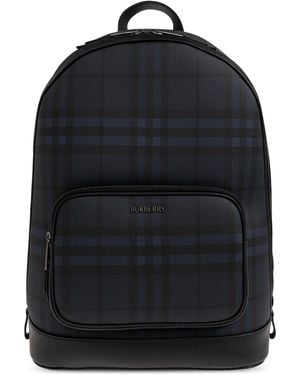 Burberry Backpack With Logo - Black