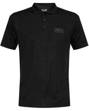 EA7 Polo With Logo - Black