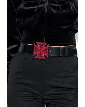 Vetements Leather Belt - Black