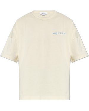 McQueen T-Shirt With Logo - White