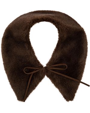 By Malene Birger Faux Fur Collar 'Cowie' - Black