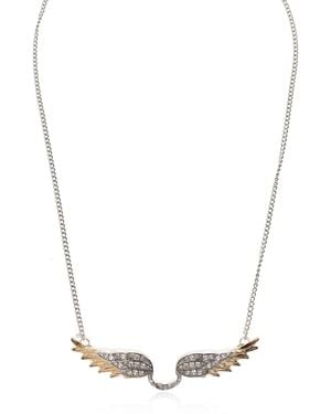 Zadig & Voltaire 'Rock Feather' Necklace - White