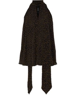 ROTATE BIRGER CHRISTENSEN Top With Tie Detail - Black