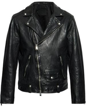 AllSaints Leather Jacket Milo - Black