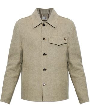 Burberry Wool Jacket 'Thorn' - Natural