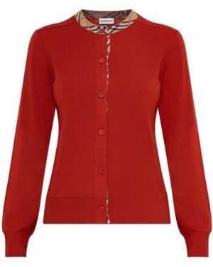 Burberry Cardigan 'Margot' - Red