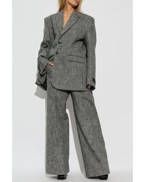 Vetements Oversized Blazer - Gray