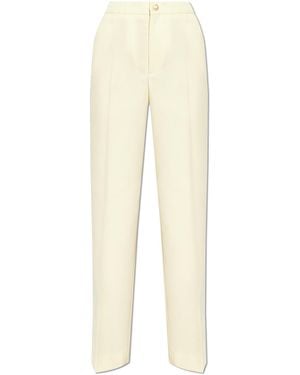 Moncler Creased Trousers - White