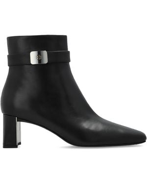 Tory Burch Leather Ankle Boots 'Georgia' - Black