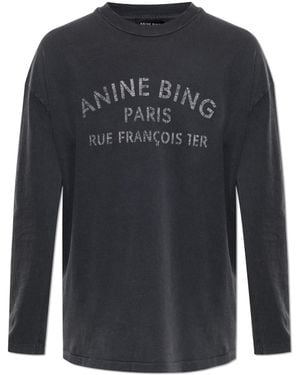Anine Bing T-Shirt "Washed" - Black