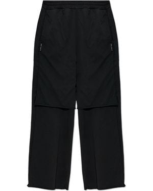 44 Label Group Vintage-Effect Joggers - Black