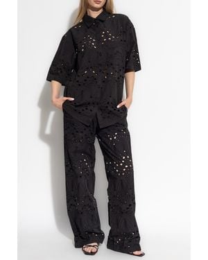 Gestuz Openwork Shirt - Black