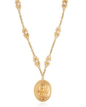 Chloé Necklace With Pendant - Metallic
