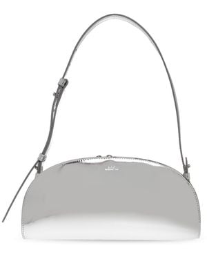 A.P.C. 'Demi Lune' Shoulder Bag - White