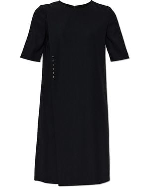 Emporio Armani Dress With A Pleat - Black