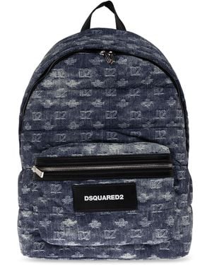 DSquared² Monogram Backpack - Blue