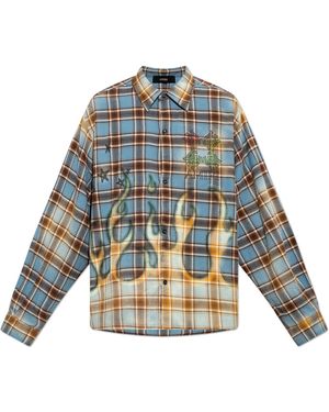 Amiri Shirt With Logo - Blue