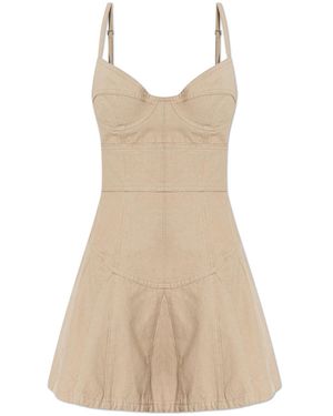 DSquared² Denim Off-Shoulder Dress - White