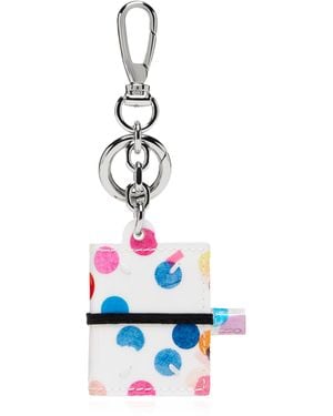 Maison Margiela Keychain With A Book-Shaped Pendant - White