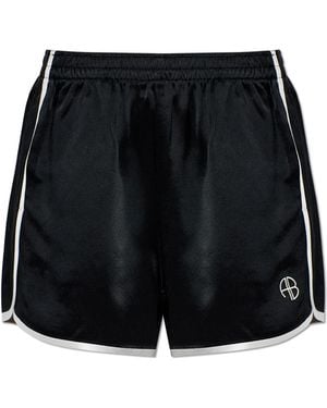 Anine Bing 'Eva' Training Shorts - Black
