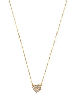 Kate Spade Necklace With A Heart-Shaped Pendant - Metallic