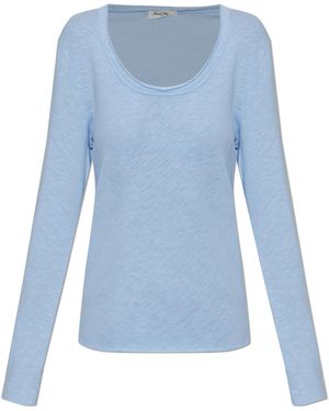 American Vintage Long Sleeve Top - Blue