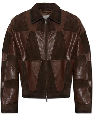 Versace Leather Jacket - Brown