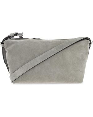 Moschino Suede Shoulder Bag - Grey