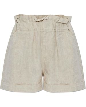 Posse Linen Shorts Ducky - White