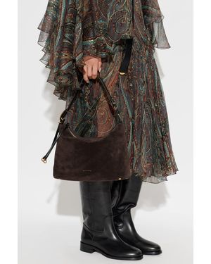 Etro Suede 'Hobo M' Bag - Black