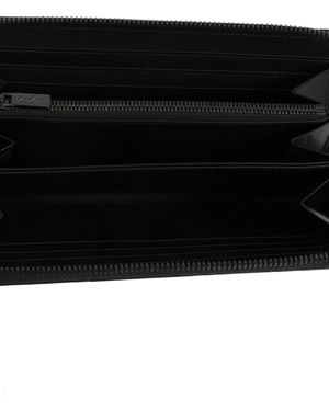 discord Yohji Yamamoto Leather Wallet From The Discord Collection - Black