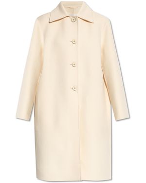 Jil Sander Wool Coat - Natural
