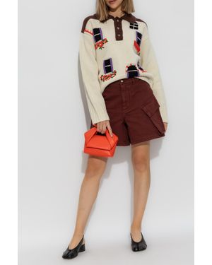 JW Anderson Denim Shorts - Red