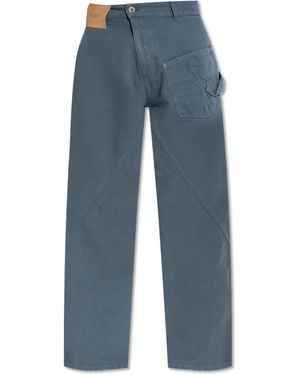 JW Anderson Jeans With Logo - Blue