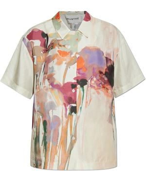 Munthe Silk Shirt 'Piane' - White