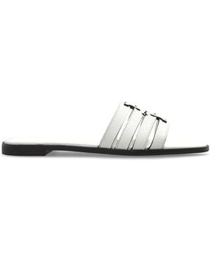 Tory Burch "Ines" Slides - White