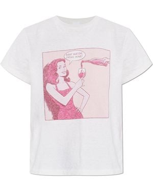 RE/DONE T-Shirt With Print - Pink