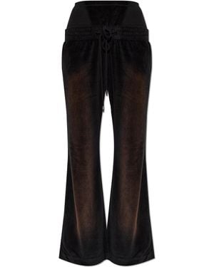 KNWLS Velour Trousers 'Paris' - Black